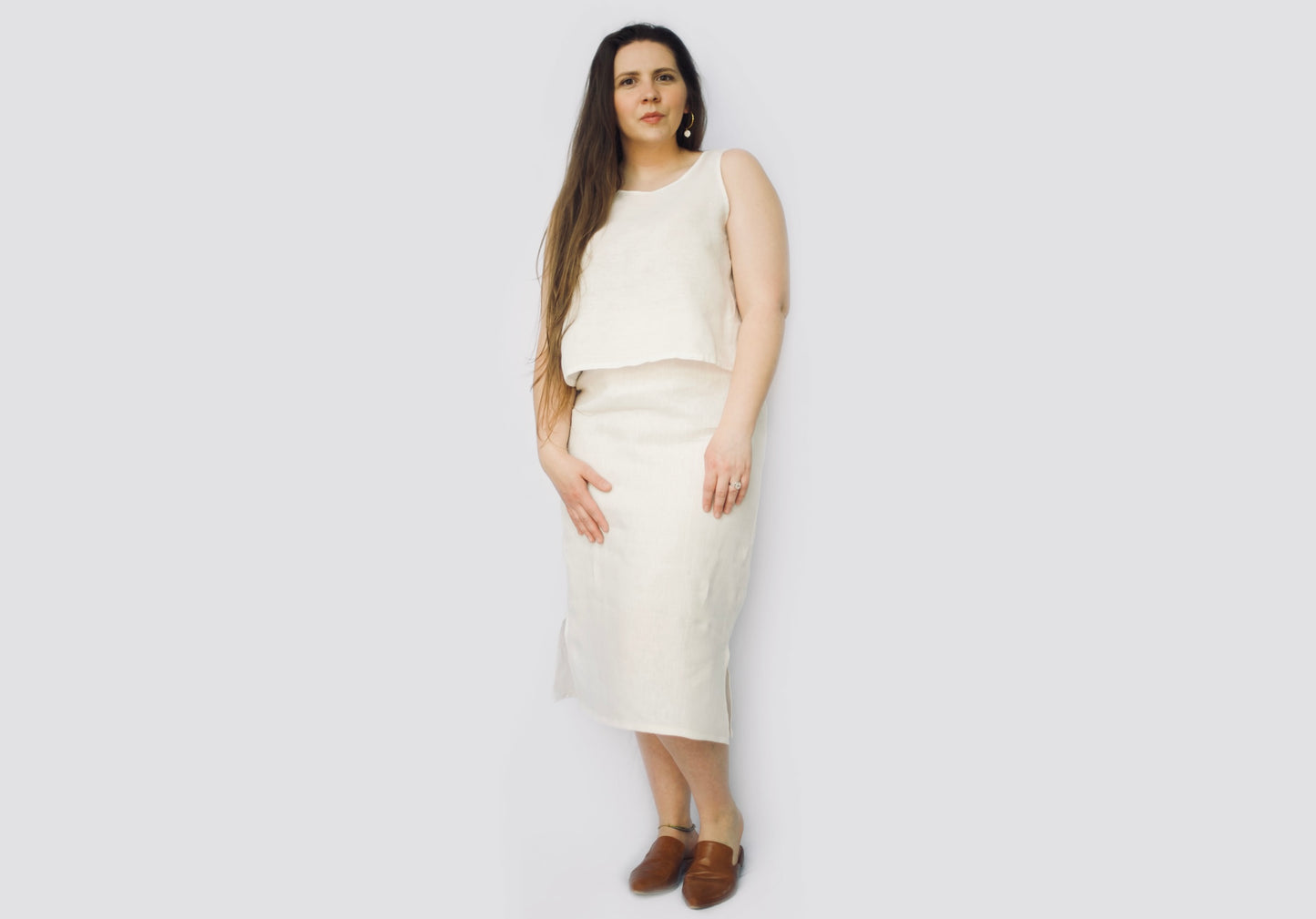 Linen Cropped Tank