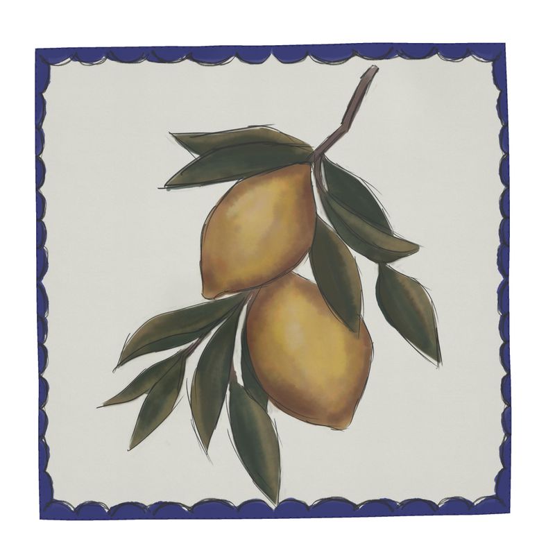 Lemon Sketch Scarf