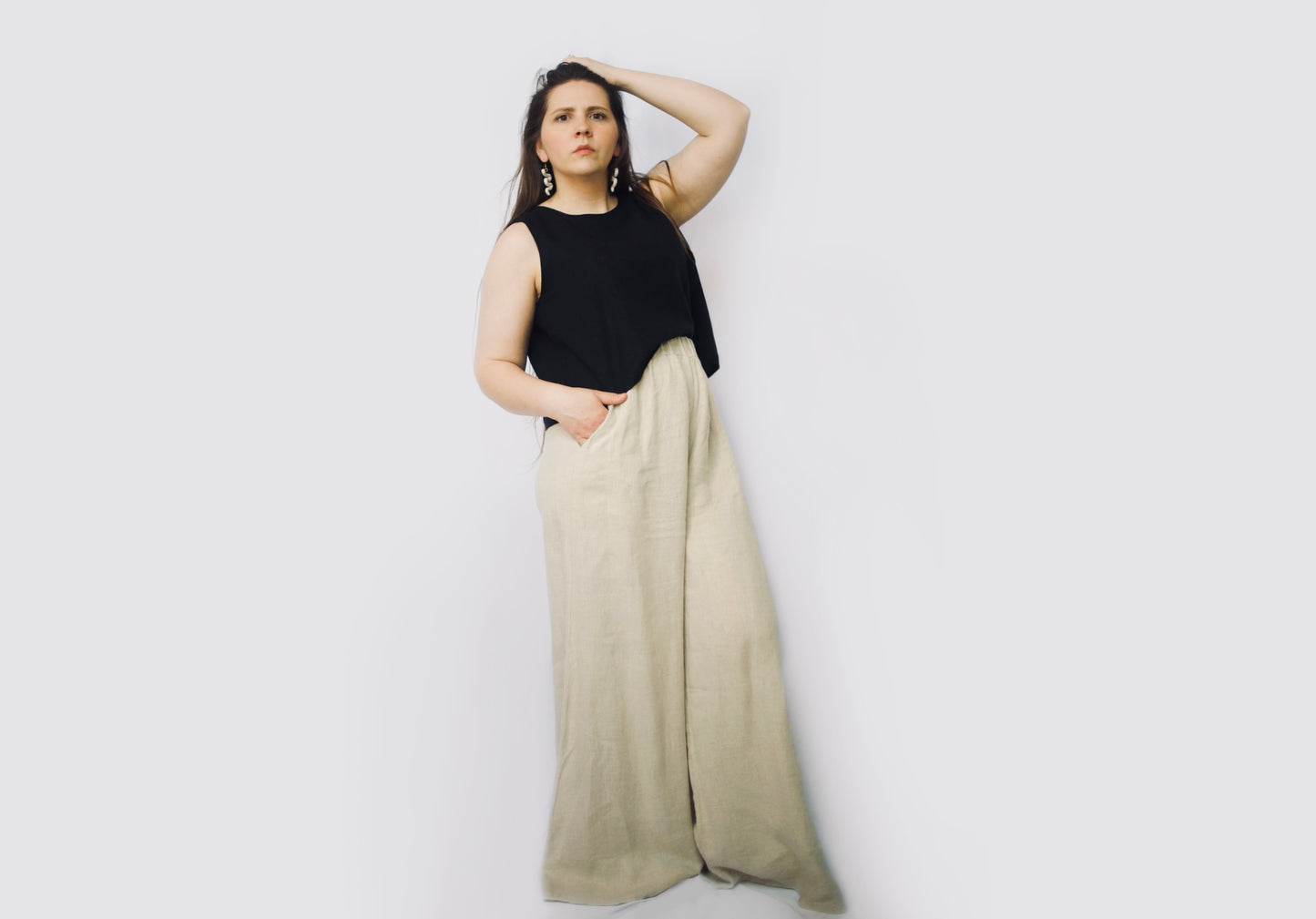 Linen Cropped Tank