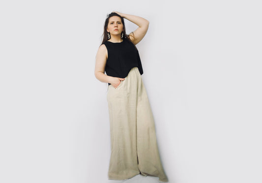 Linen Cropped Tank