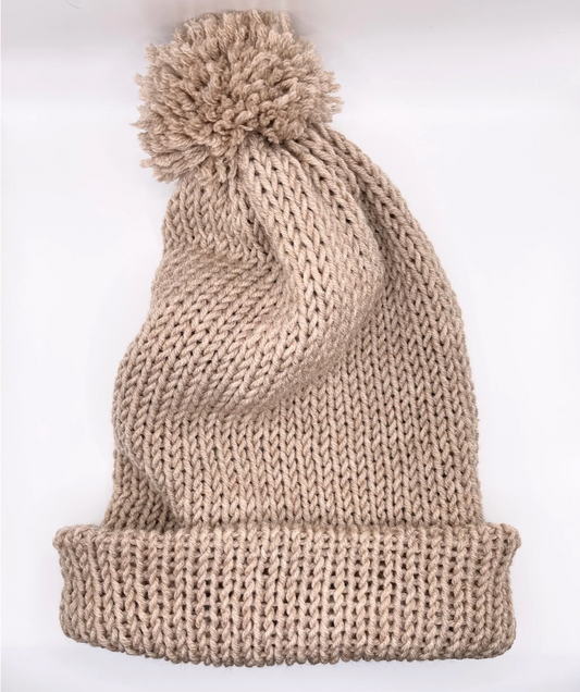 Merino Wool Knitted Stocking Hat